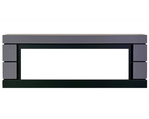 Каминокомплект Modern 42 - Белый с черным (Ширина 1395 мм) с очагом Vision 42 LED