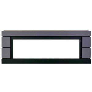 Каминокомплект Modern 42 CRM (Разборный) - Белый с черным с очагом Vision 42 LOG LED