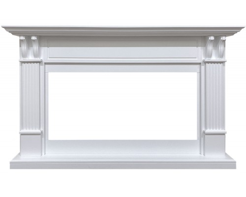 Каминокомплект Cardiff - Белый с очагом Vision 42 LOG LED