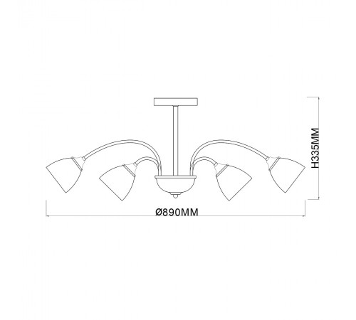 Люстра на штанге Escada 1148/12P Bouquet