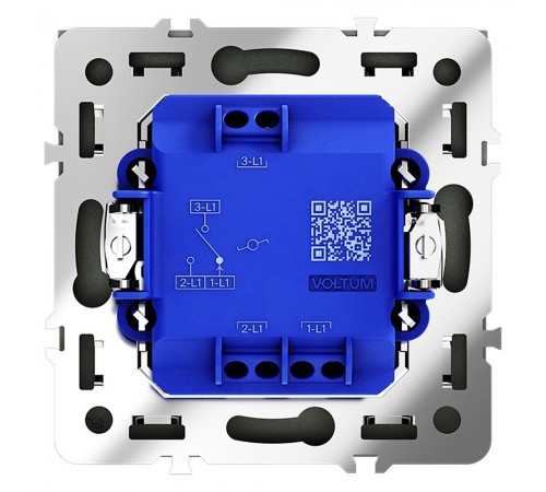Выключатель проходной одноклавишный без рамки Voltum VLS010307 S70