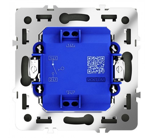 Выключатель одноклавишный без рамки Voltum VLS010106 S70