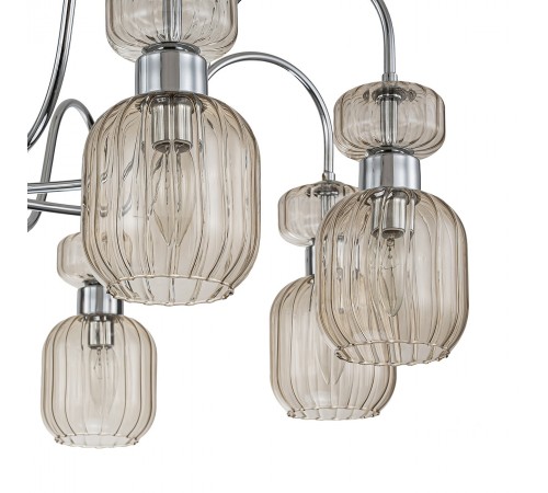 Люстра на штанге Escada 1141/8PL Chrome/Beige Gloss
