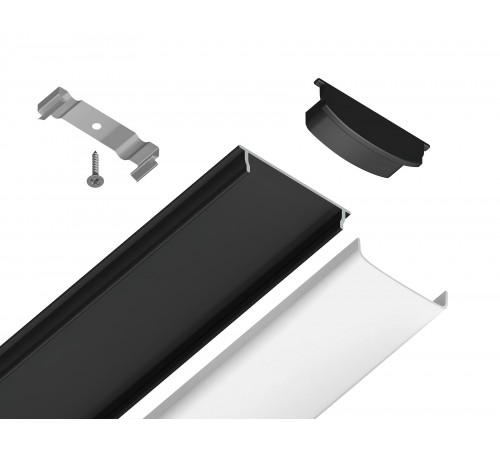Профиль накладной гибкий Ambrella Light GP1600BK GP