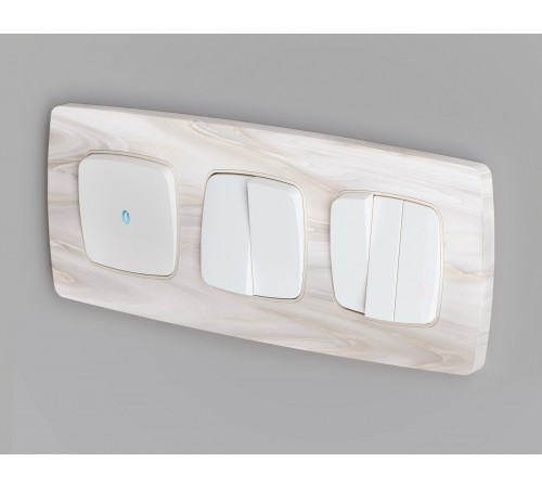 Клавиша для выключателя одноклавишного c подсветкой Quant OP1220