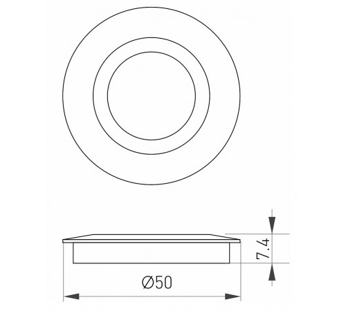 Рамка на 1 пост Arlight 024927 Deck