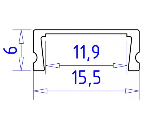 Профиль накладной Ambrella Light GP1700AL GP