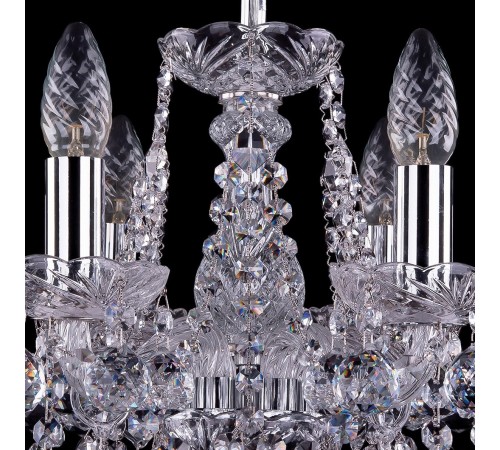 Подвесная люстра Bohemia Ivele Crystal 1413/6/141/Ni/Balls 1413