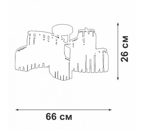 Потолочная люстра Vitaluce V5884-0/10PL V5884
