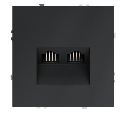 Розетка двойная Ethernet RJ-45 без рамки Voltum VLS060207 S70