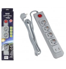 Удлинитель с выключателем Uniel UL-00001761 S-Gsl5-3U