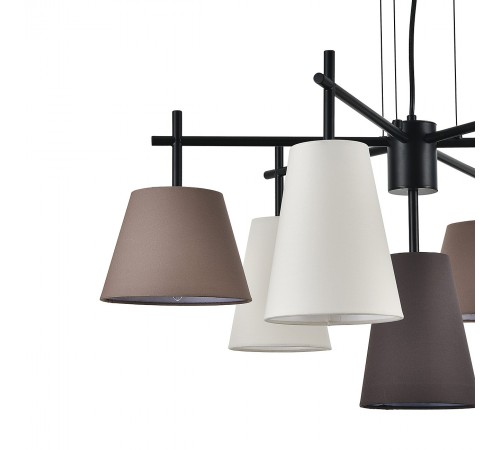 Подвесная люстра Indigo 13032/7P Black Abbinare