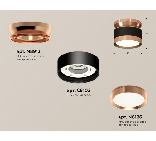 Накладной светильник Ambrella Light XS8102065 XS