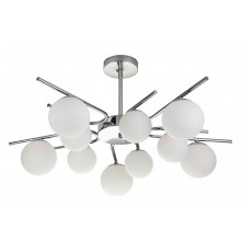 Люстра на штанге Escada 642/10P Silver Sphere
