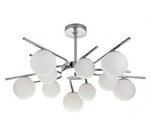Люстра на штанге Escada 642/10P Silver Sphere