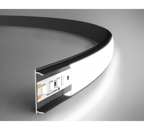 Профиль накладной гибкий Ambrella Light GP1600BK GP