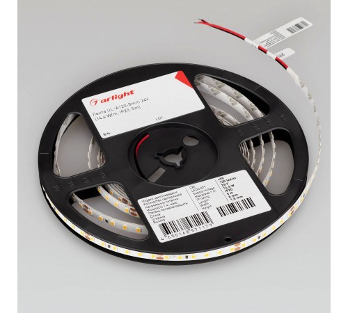 Лента светодиодная Arlight 042301 A120 24V 8mm 14.4 W/m