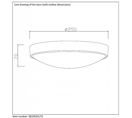 Накладной светильник Lucide 08109/01/31 Lex