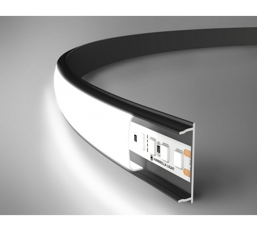 Профиль накладной гибкий Ambrella Light GP1600BK GP