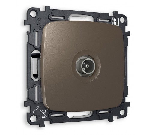 ТВ-розетка проходная без рамки Ambrella Volt MO643030 Quant