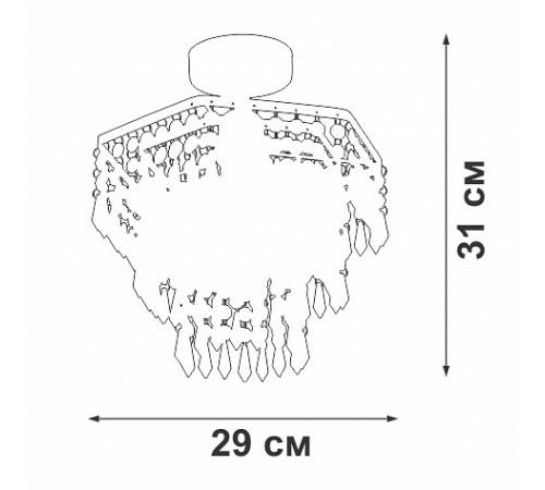 Люстра на штанге Vitaluce V5883-1/1PL V5883