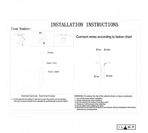 Подвесной светильник iLamp 8121P SM Drop