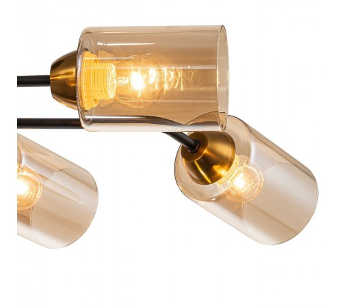 Люстра на штанге Escada 1131/6P Black/Gold Vertigo