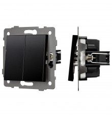 Выключатель двухклавишный без рамки Arlight 49888 SWT