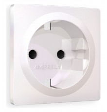 Накладка для розетки с заземлением и со шторками Ambrella Volt AP2070 Quant