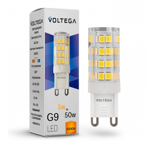 Лампа светодиодная Voltega 7185 Capsule G9