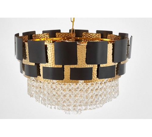 Подвесная люстра LUMINA DECO LDP 7045-600 BK+GD MOLINA