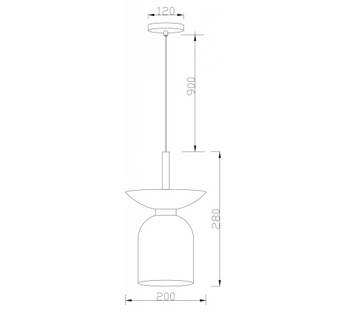 Подвесной светильник Moderli V11553-1P Lecce