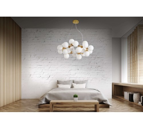 Подвесная люстра LUMINA DECO LDP 6033-25 GD Marsiada