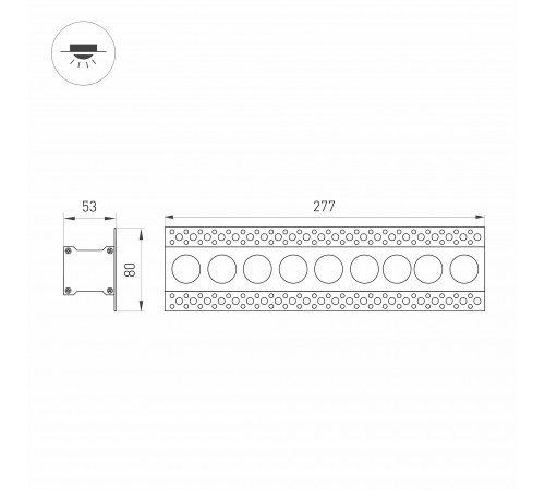 Встраиваемый светильник Arlight 032226 ORIENT