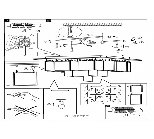 Потолочная люстра Eglo 92727 Condrada 1