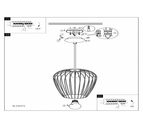 Подвесной светильник Eglo 49472 Newtown