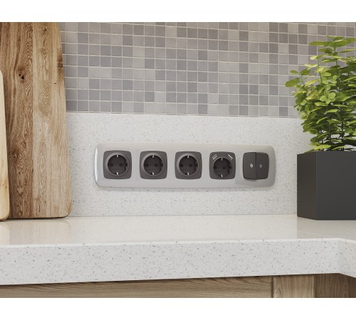 Клавиши для выключателя двухклавишного c подсветкой Ambrella Volt OP9040 Quant