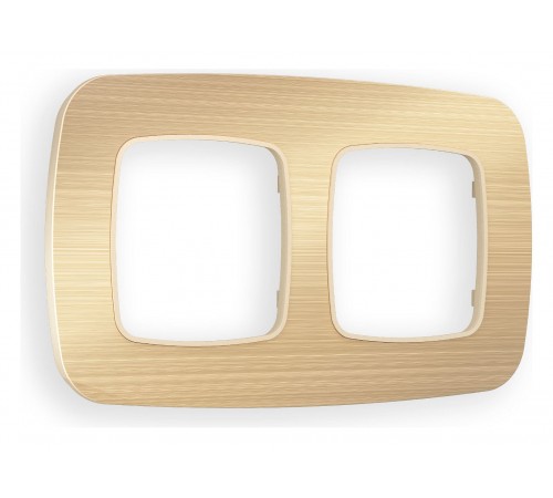 Рамка на 2 поста Ambrella Volt OF580302 Radian Металл