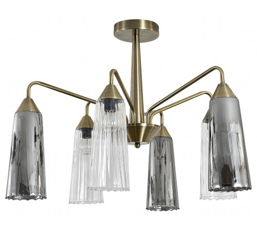 Люстра на штанге Indigo 13028/6R Brass Campana