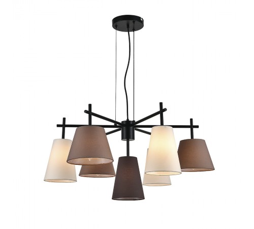 Подвесная люстра Indigo 13032/7P Black Abbinare