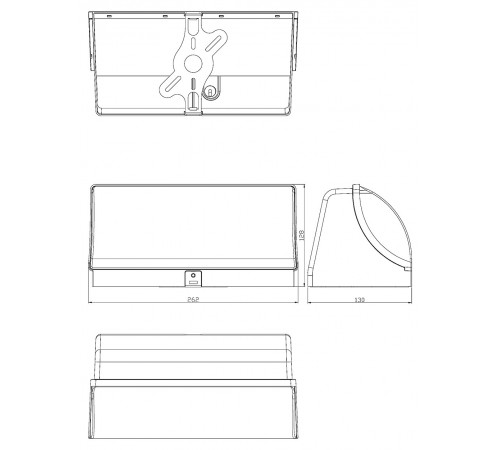 Накладной светильник Escada 30002W/01LED WH 30002LED