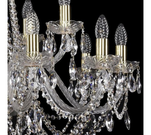 Подвесная люстра Bohemia Ivele Crystal 1402/10+5/300/G 1402
