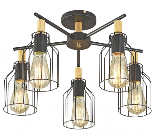 Люстра на штанге Escada 469/5PL Black Texas