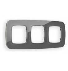 Рамка на 3 поста Ambrella Volt OF320653 Radian Стекло органическое