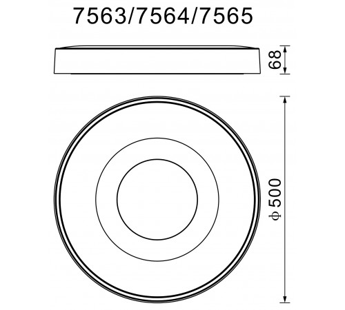 Накладной светильник Mantra 7563 Coin