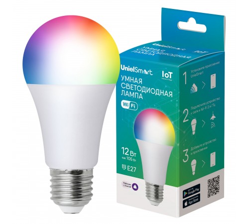 Лампа светодиодная с управлением через Wi-Fi Uniel UL-00011654