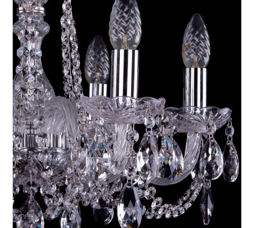Подвесная люстра Bohemia Ivele Crystal 1402/6/160/Ni 1402