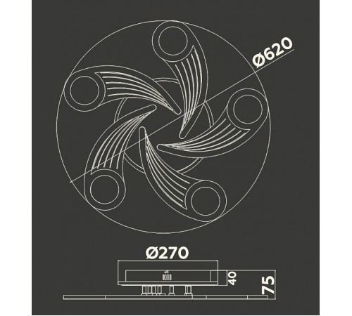 Потолочная люстра Ambrella Light FA4476 FA