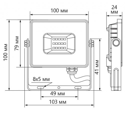 Настенный прожектор Feron Saffit 29496 LL-920