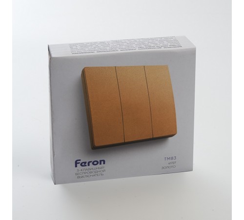 Выключатель беспроводной трехклавишный Feron 41727 Tm 83